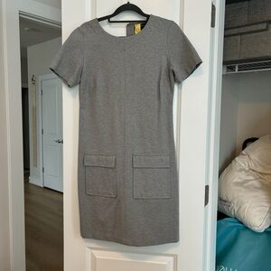 Banana Republic Gray Knee-Length Sheath Dress